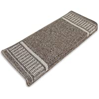 casa pura Alfombra para Escalera - Alfombrillas Escalera | Marrón (Rectangular) | Alfombra para Escalera Antideslizante…